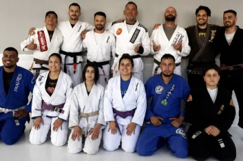 Treino livre de Jiu-Jitsu no Ashura, no Campos Elíseos, São Paulo