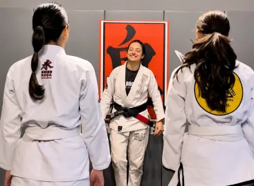 Aula de Jiu-Jitsu Feminino na Oni Brothers Jiu Jitsu, no Alto da Lapa, São Paulo