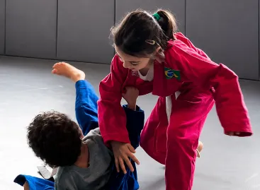 Aula de Jiu-Jitsu Infantil na Oni Brothers Jiu Jitsu, no Alto da Lapa, São Paulo